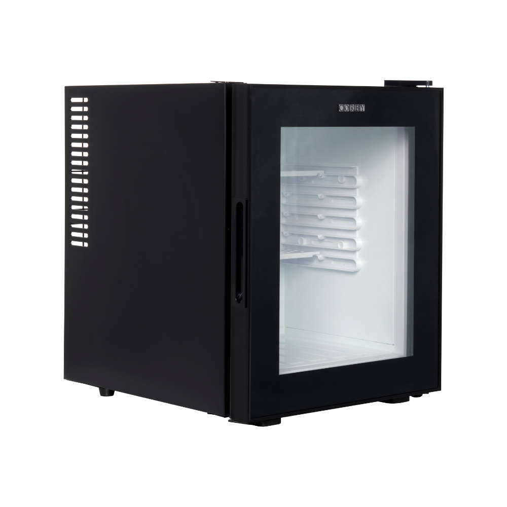 Minibar cu usa din sticla 35L Corby Eton (negru)