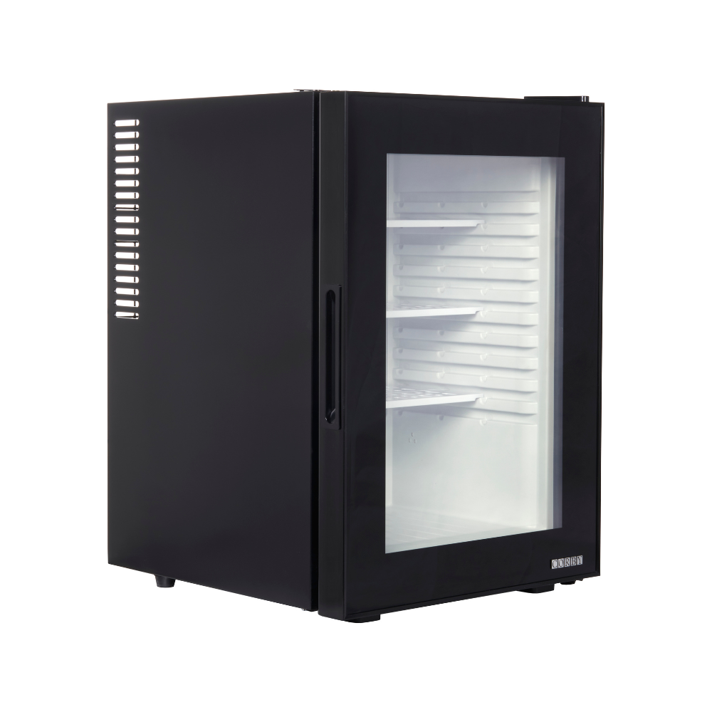 Minibar cu usa din sticla 40L Corby Eton (negru)