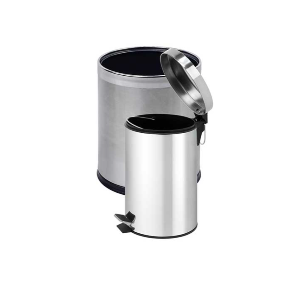 Set cosuri de gunoi Corby Thornton / 9L & 3L (gri metalizat)