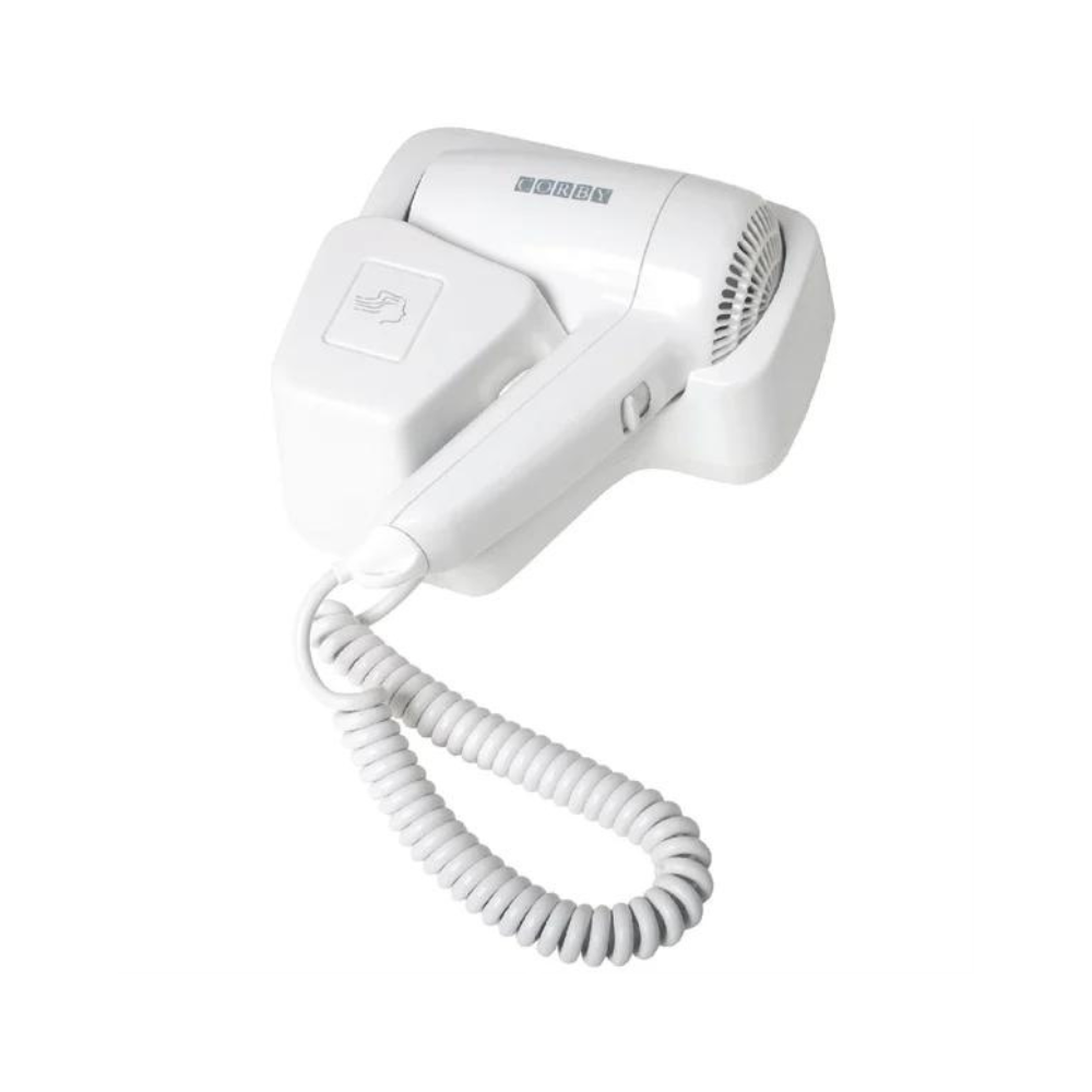 Uscator de par Corby Kendal 1600 W cu suport pentru perete (alb (alb)