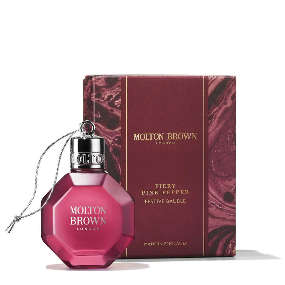 Fiery Pink Pepper Bath & Shower Gel Bauble 75ml Molton Brown NEB24034