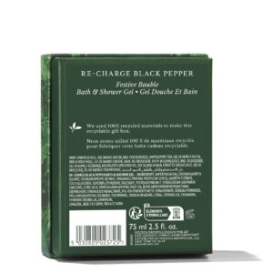 Re-Charge Black Pepper Bath & Shower Gel Bauble 75ml Molton Brown NEB24037 3
